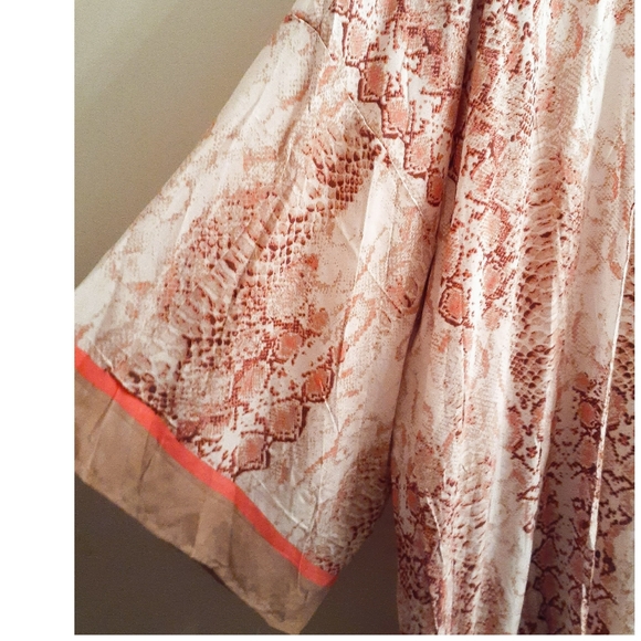 Pink Snake Print Kimono Cardigan - Picture 3 of 3